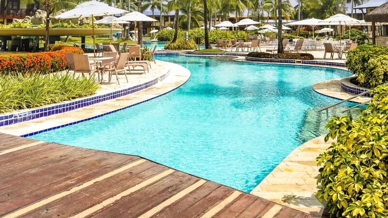 El hotel está ubicado en un lugar paradisíaco.