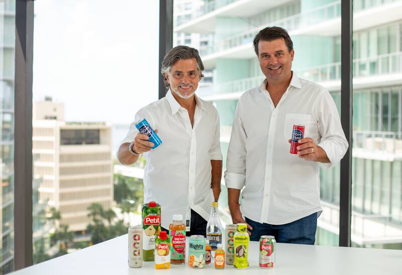 Carlos Sluman, fundador y CEo de Beliv; y David Smith, creador de la marca de café frío para llevar High Brew.