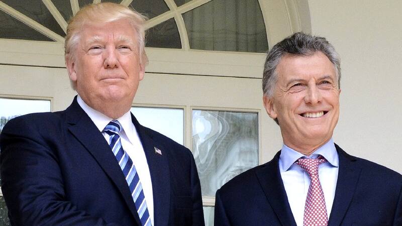 Donald Trump y Mauricio Macri, durante la visita que realizara a Washington el presidente argentino.