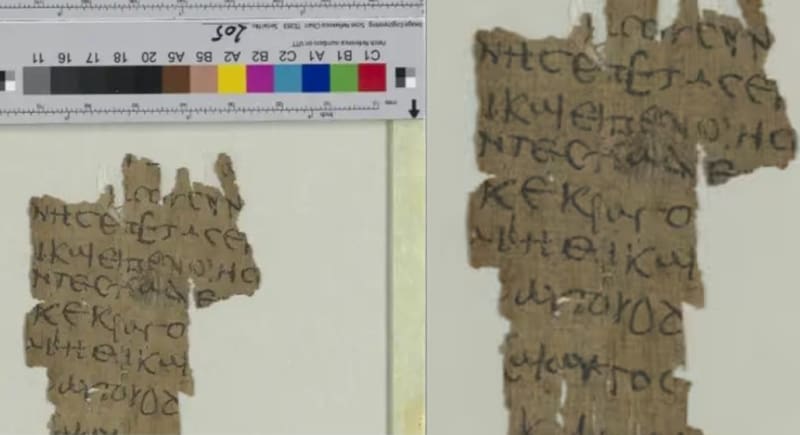 Este es el revelador papiro escrito en griego que narra el que sería el primer milagro de Jesús. Foto: Gentileza Staats- und Universitätsbibliothek Hamburg.