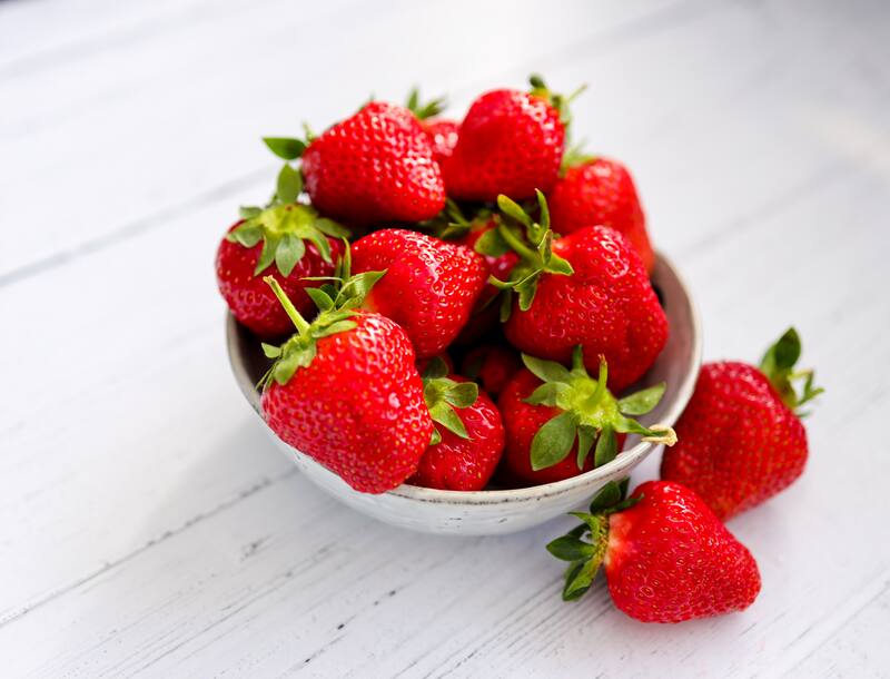 Fresas para la salud. Fuente: Archivo.