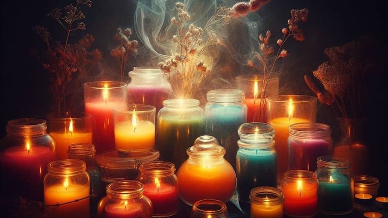 Velas para la noche de las velitas. Fuente: Archivo.