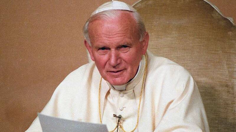 El papa Juan Pablo II. Fuente: Archivo.