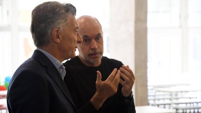Mauricio Macri con Horacio Rodríguez Larreta