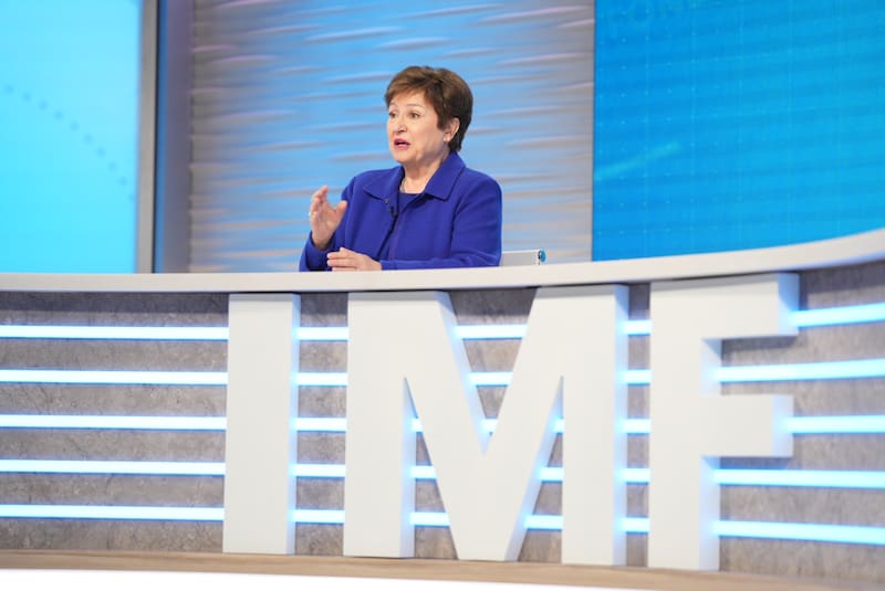 Kristalina Georgieva recibe a Silvina Batakis en la sede del FMI en Washington DC