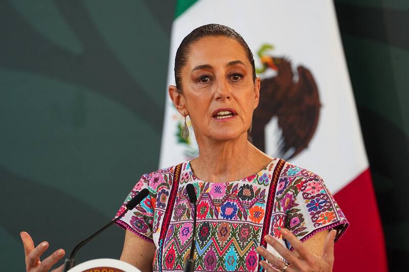 Presidenta de México Claudia Sheinbaum. Fuente: Archivo.