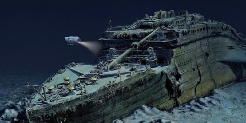 Pecio del Titanic. Fuente: Arhivo.