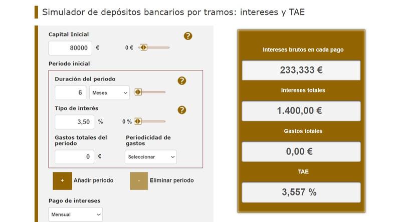 Este es un ejemplo de la excelente rentabilidad que tiene el Depósito Cetelem a 6 meses. (Foto: bde.es)