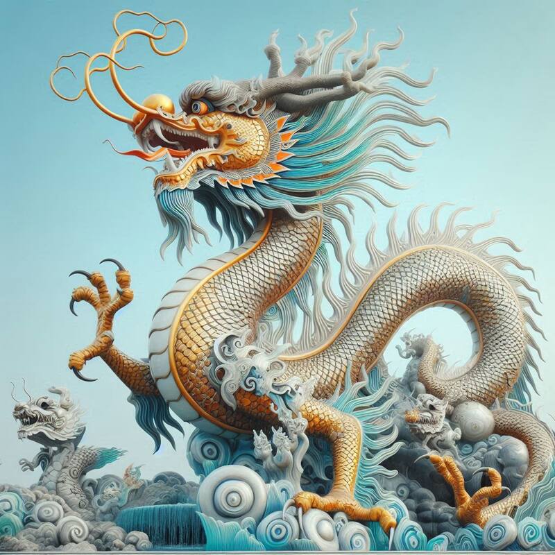 El Dragón del Horóscopo Chino. Fuente: Bing AI.