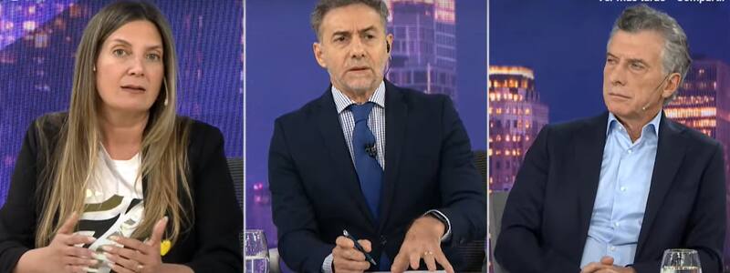 Silvia Lospennato, Luis Majul y Mauricio Macri