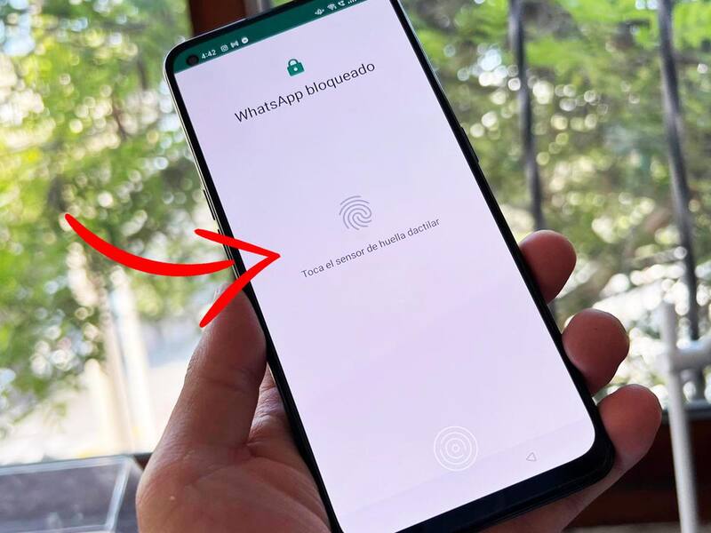 Es posible bloquear WhatsApp con la huella digital.