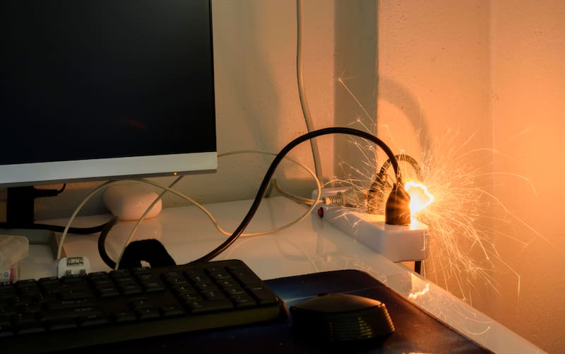 Incencios por dispositivos electrónicos. Fuente: Shutterstock.