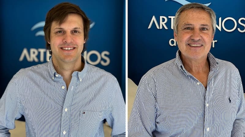 Francisco Gamero, socio y CEO y Sergio Tassone, socio y Gerente Administrativo de Artesanos del Mar
