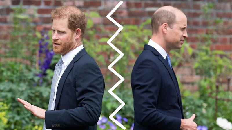 Príncipe Harry y el príncipe Guillermo.