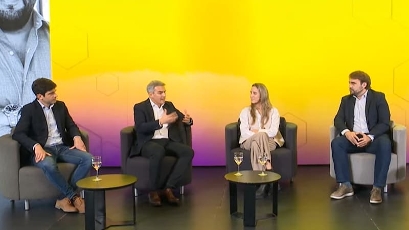 Fernando Montero (Globant), Leandro Álvarez (BBVA), Agustina Foa Torres (BYMA) y Luis Bullrich (GCBA)