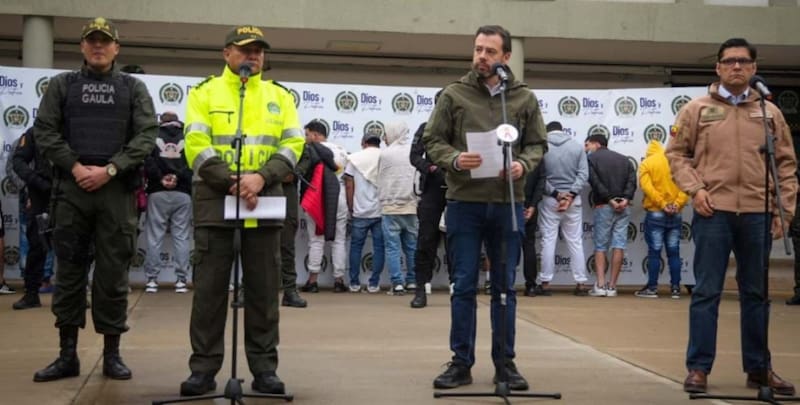 Entre los capturados se encuentra alias 'L', señalado como el líder del Tren de Aragua en la capital colombiana. (Fuente: Archivo)