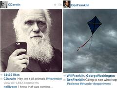 Así sería Instagram si lo usaran personajes históricos