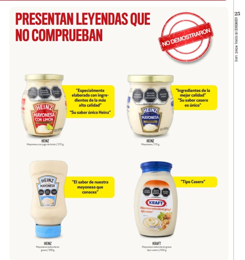 Mayonesas que no cumplen. Fuente: archivo.