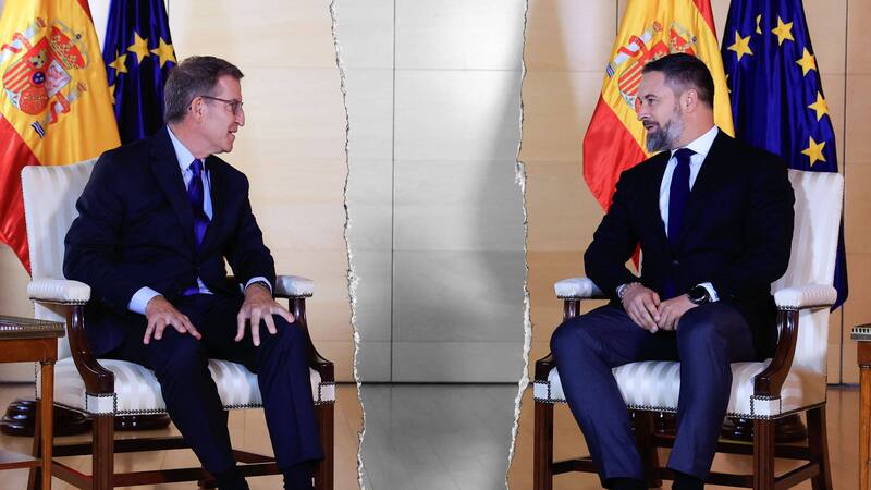 Vox critica al PP por darle "balones de oxígeno" al Gobierno de Sánchez.