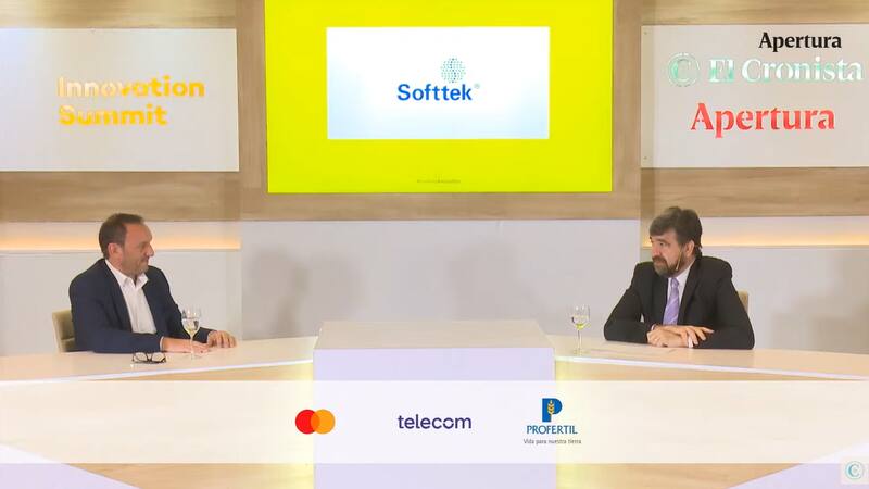 Diego Blejer (KPMG) y Hernán De Goñi (El Cronista), en uno de los paneles principales que tuvo el evento Innovation Summit 2022.