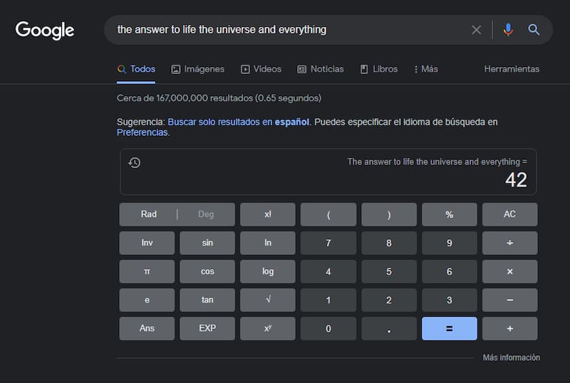 El sentido de la vida según Google.