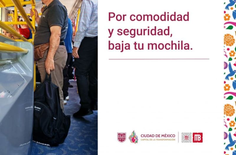 Adiós a la mochila en el Metrobús | La nueva norma que deberás aplicar si quieres usar el transporte público (foto: archivo).