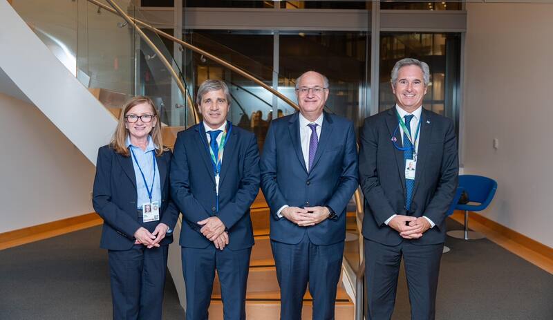 Caputo y Quirno se reunieron el miércoles con el presidente del BID, Ilan Goldfajn