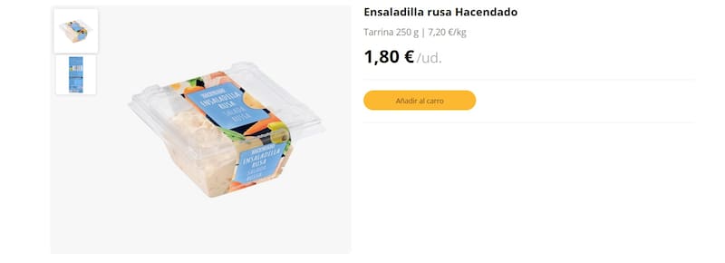 Mercadona logró imponer su ensaladilla rusa por sobre todos los supermercados españoles. (Foto: mercadona.es)