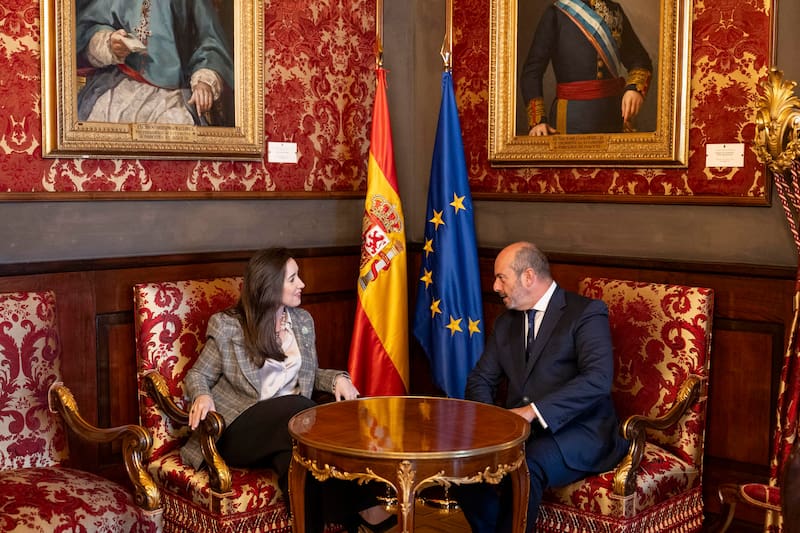 La vicepresidenta argentina recorrió el Senado español. (Foto: EFE).