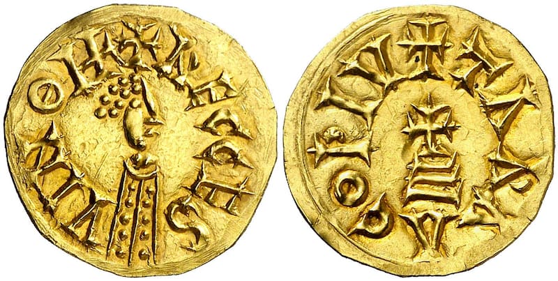 Moneda de oro de Tarraco (Siglo II a.C.).