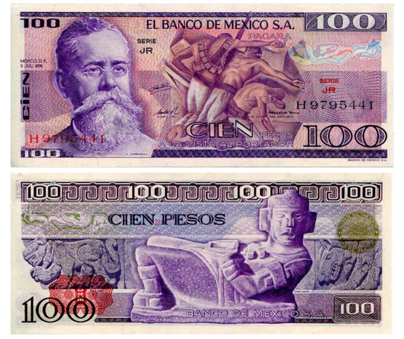 El codiciado billete de 100 pesos por el que pueden llegar a pagar fortunas. Foto: Banco de México.