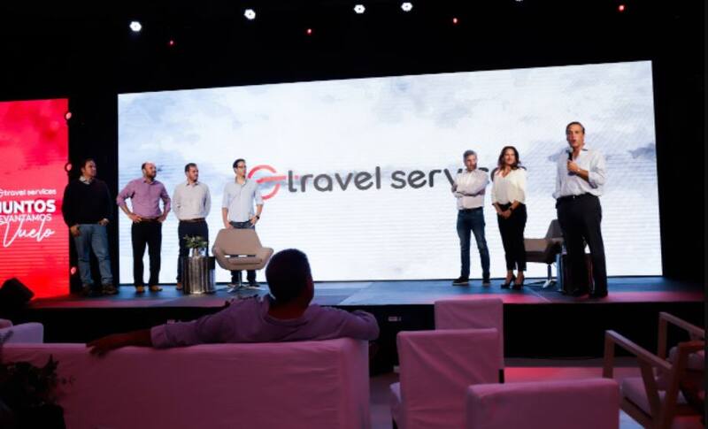 El equipo de Travel Services, en el anuncio de la nueva identidad de la empresa.