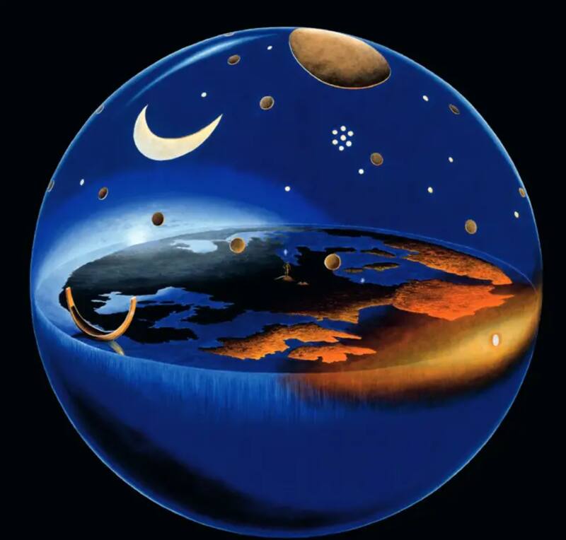 Representación del funcionamiento del disco celeste de Nebra.