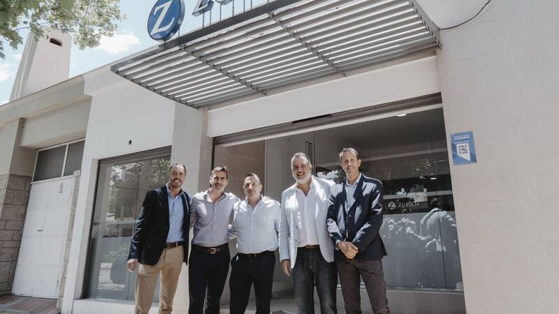 Pablo Máspero, de Zurich Argentina; Leandro Donofrio y Esteban Nacht, de Zama Broker; Guillermo Roberti, de Sequiro; y Darío Smaldone, de Zurich Argentina.