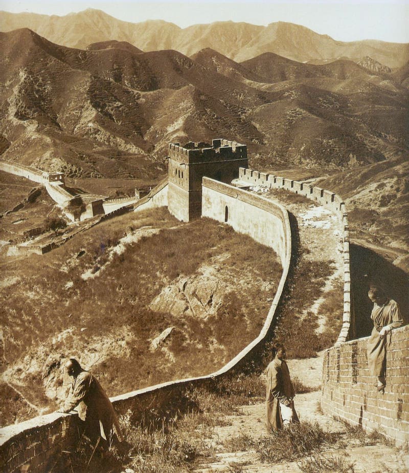 La Gran Muralla china en 1907. (Imagen: Wikimedia Commons)