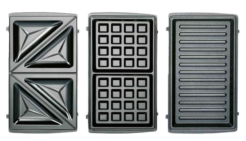 La nueva sandwichera Lidl combina tres funciones en un solo aparato: sandwichera, gofrera y parrilla. (Fuente: Lidl).