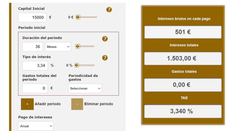 Depósitos a plazo fijo: el simulador.