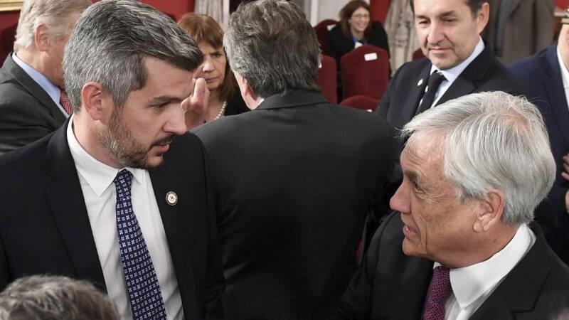 Peña y Piñera, en el almuerzo en la Casa de la Moneda