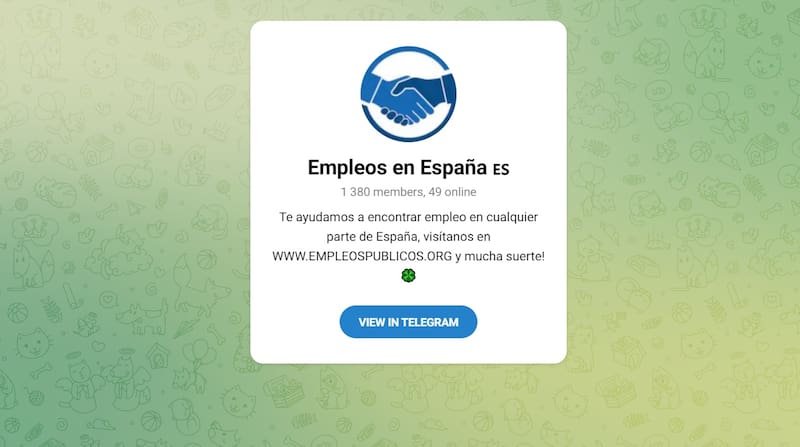 Los canales de Telegram para conseguir empleo cuentan con miles de seguidores en toda España.