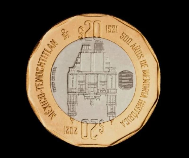 Esta es la moneda de 20 pesos conmemorativa por la que piden 950 mil pesos. (Foto: Gentileza Mercado Libre)