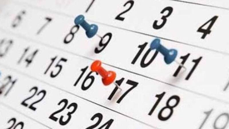 Anotá en que fecha podés hacer tu próxima escapada.