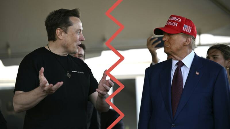 Hasta hace poco, Musk era aliado cercano y principal donante de Donald Trump. Fuente: archivo