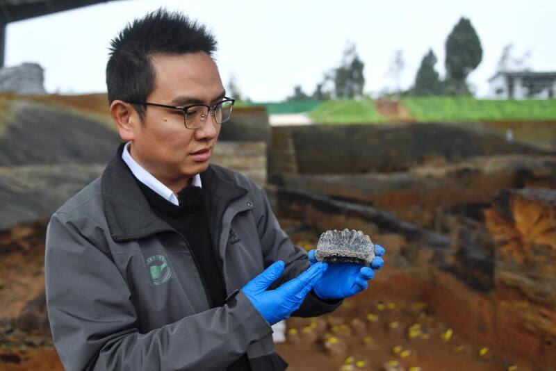 Zheng Zhexuan, arqueólogo del Instituto de Reliquias Culturales y Arqueología de la Provincia de Sichuan- (Fuente: Xinhua News)
