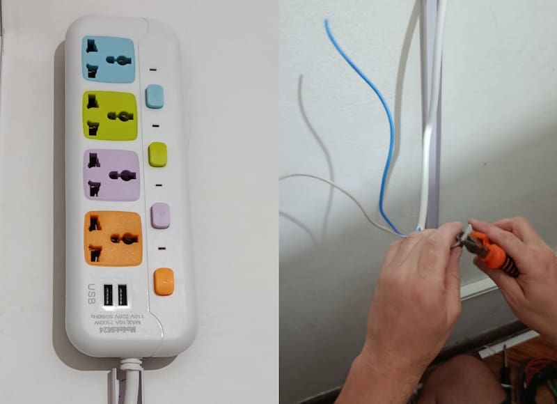 El producto cuenta con tres cables, sin embargo, el que debería funcionar como descarga no posee filamento de cobre en su interior lo que impide la correcta instalación