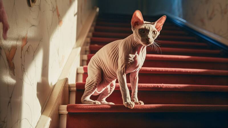 El gato sphynx, egipcio o esfinge, al no tener pelo sufre mucho el frío y requiere muchos cuidados (Fuente: Freepik)
