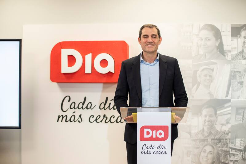 El argentino Martín Tolcachir, CEO global del Grupo DIA, en la presentación del programa 'Comer mejor cada día' en Madrid.