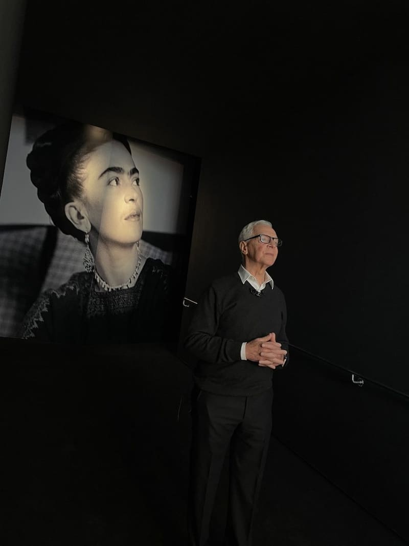 Eduardo Costantini, creador del Malba y el responsable de traer a Buenos Aires una obra de tal magnitud, durante la presentación de Tercer Ojo.