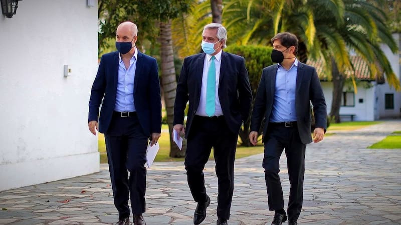 Inicio de la pandemia; Horacio Rodríguez Larreta, Alberto Fernández y Axel Kicillof unificaron la comunicación