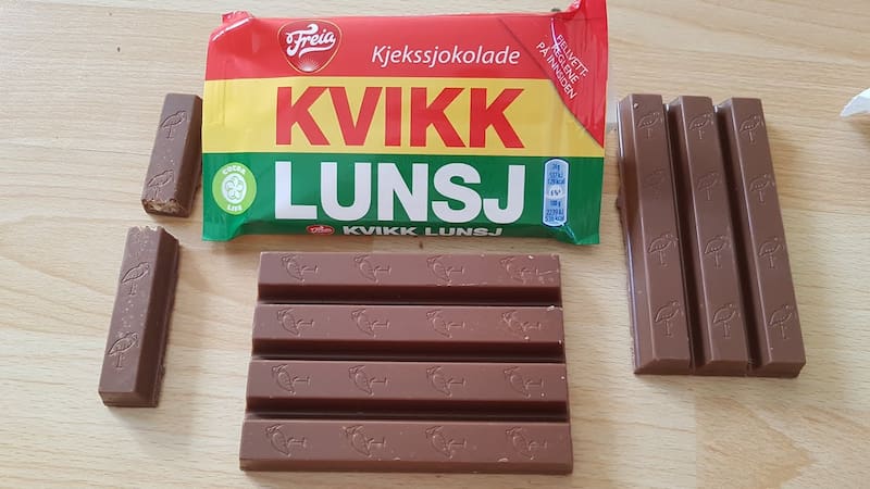 La marca noruega Kvikk Lunsj le ganó un enfrentamiento legal a KitKat en la Unión Europea