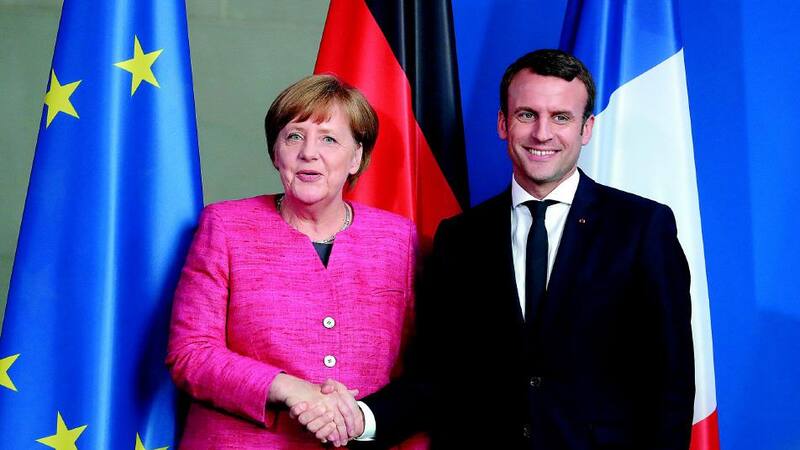 Macron dio un discurso en la Cámara Baja del Parlamento alemán